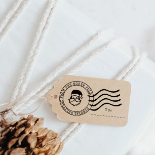 Cute Special North Pole Delivery Santa Postmark Rubber Stamp