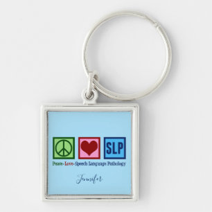 Cute Speech Language Pathology Custom Key Ring