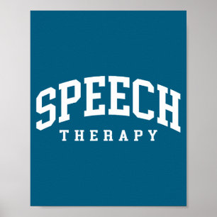 Cute Speech Therapy Funny Therapist Language Poster