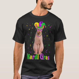 Cute Sphynx Cat Animals Mardi Gras Carnivals T-Shirt