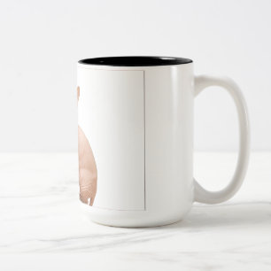 Cute sphynx cat Two-Tone coffee mug