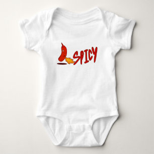 Cute Spicy For Foodie Baby Bodysuit