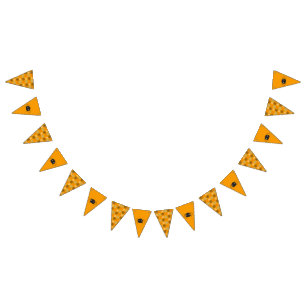 Cute spider & spider- web patterned  bunting 