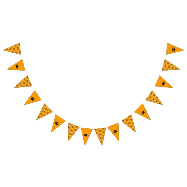 Cute spider & spider- web patterned  bunting  (All)