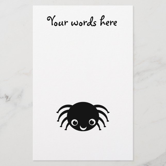 Cute spider stationery (Front)
