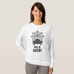 Cute Spider Sticker 🕷️✨   Cartoon Web Fun" T-Shirt