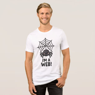 Cute Spider Sticker 🕷️✨ Cartoon Web Fun" Tri-Blend Shirt