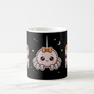 Cute Spider With Bow Halloween Coffee Mug