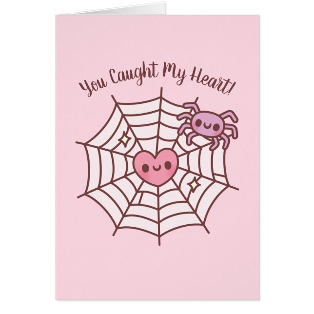 Cute Spider You Caught My Heart Love Pun (Front)