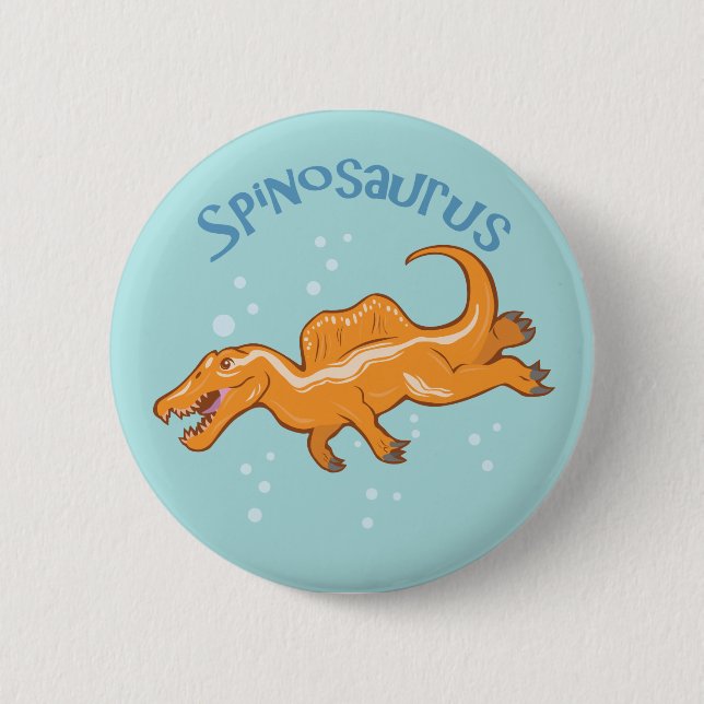 Cute Spinosaurus 6 Cm Round Badge (Front)