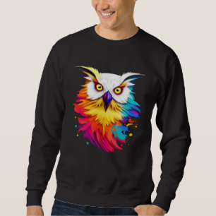Cute Splash Owl Sweatshirt