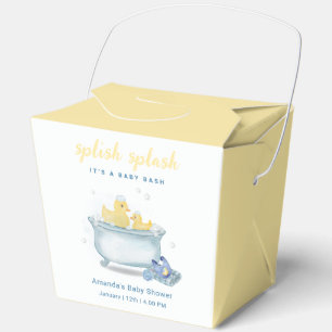 Cute Splish Splash Mummy Duck Bathtub Baby Shower Favour Box