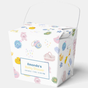 Cute Splish Splash Rubber Duck Bath Baby Shower  Favour Box