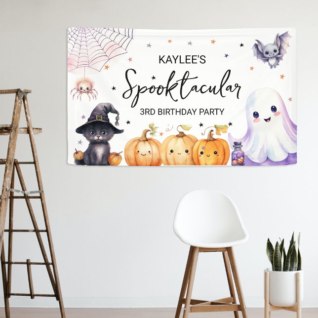 Cute Spooktacular Birthday Party Banner (Creator Uploaded)