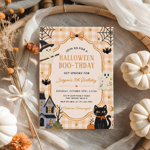 Cute Spooktacular Halloween Birthday Party Invitation