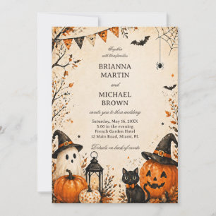 Cute Spooky Autumn  Invitation