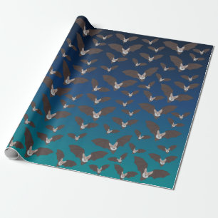 Cute Spooky Bat Pattern  Wrapping Paper
