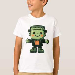 Cute Spooky Black Cat Halloween Kids T-Shirt