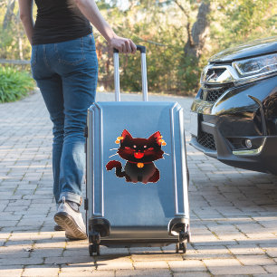 Cute Spooky Black Cat with Bells Classic T-Shirt