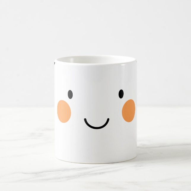 Cute Spooky Boo Demon Ghost Coffee Mug (Center)