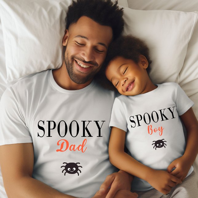 Cute Spooky Dad Family Halloween Spider T-Shirt (Creator Uploaded)