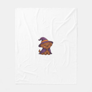 Cute Spooky Dog � Kawaii Halloween Puppy Classic T Fleece Blanket