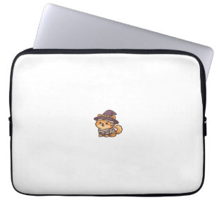 Cute Spooky Dog � Kawaii Halloween Puppy Classic T Laptop Sleeve