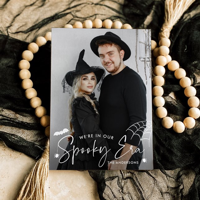 Cute Spooky Era Photo Halloween Holiday Card (Creator Uploaded)