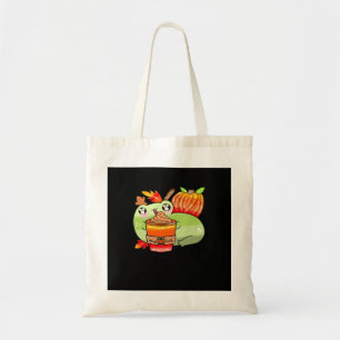 Cute Spooky Frog Pumpkin Spice Latte Season Tote Bag