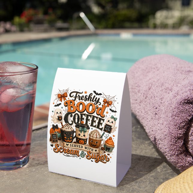 Cute Spooky Ghost Coffee Lover Halloween (Insitu(On Table))