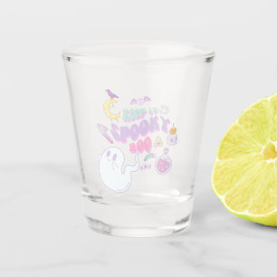 Cute Spooky Ghost & Gang Pastel Halloween Shot Glass