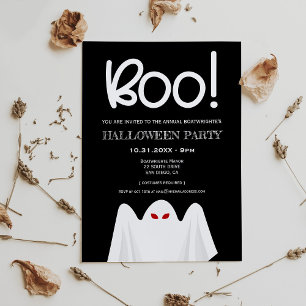 Cute spooky ghost Halloween party Invitation