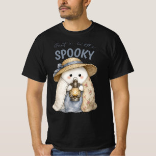 Cute Spooky Ghost Lantern Halloween Cottagecore T-Shirt