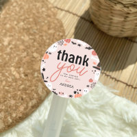 Cute Spooky Halloween 1st Birthday Thank You