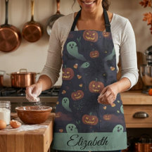 Cute Spooky Halloween Apron | Personalise Name