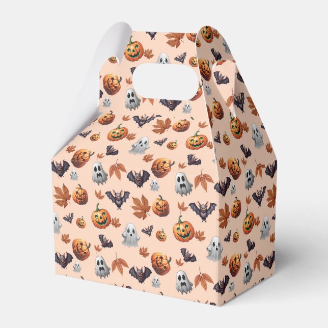 Cute Spooky Halloween Fall  Favour Box (Front Side)