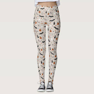 Cute Spooky Halloween Fall Leggings