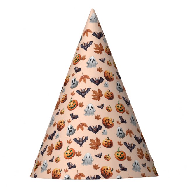 Cute Spooky Halloween Fall  Party Hat (Front)