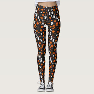 Cute Spooky Halloween Pattern  Leggings
