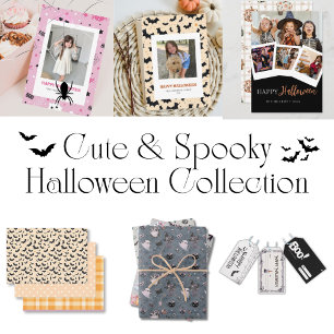 Cute Spooky Halloween Photo Card