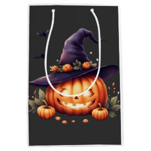 Cute Spooky Halloween – Pumpkin Medium Gift Bag