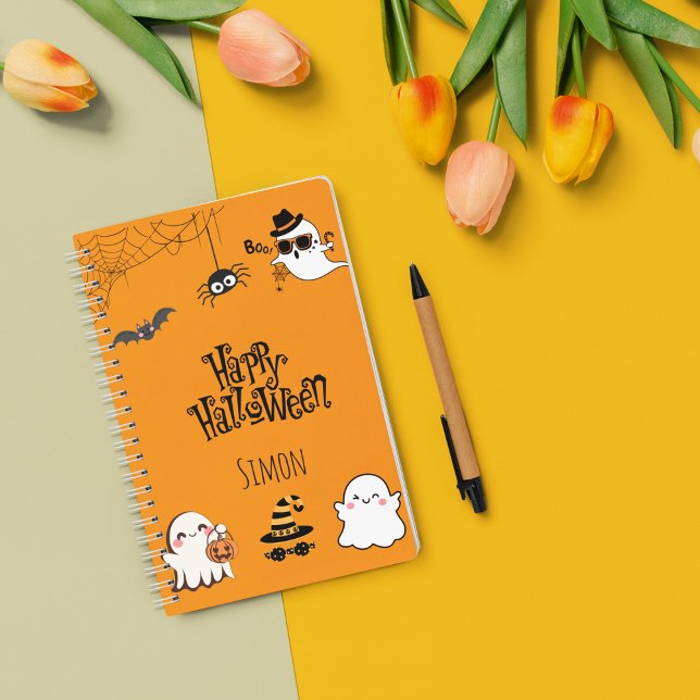 Cute & Spooky Halloween Spiral Notebook (Creator Uploaded)