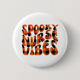 Cute Spooky Nurse Halloween 6 Cm Round Badge