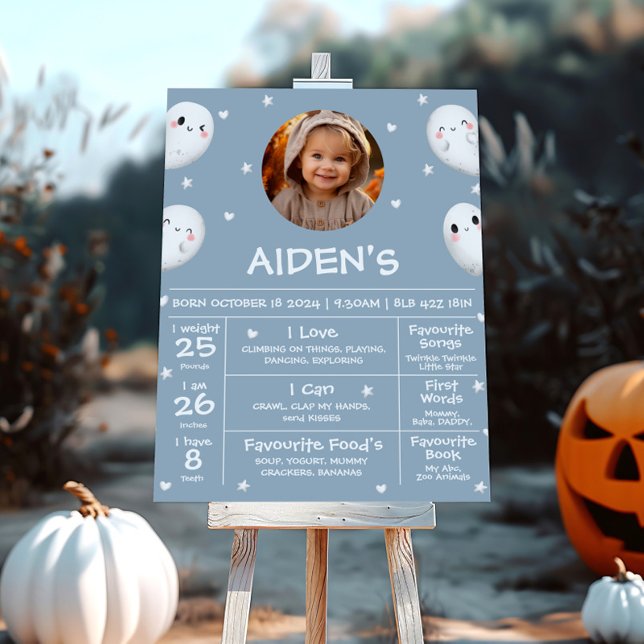 Cute Spooky One Halloween Milestone Sign (Creator Uploaded)