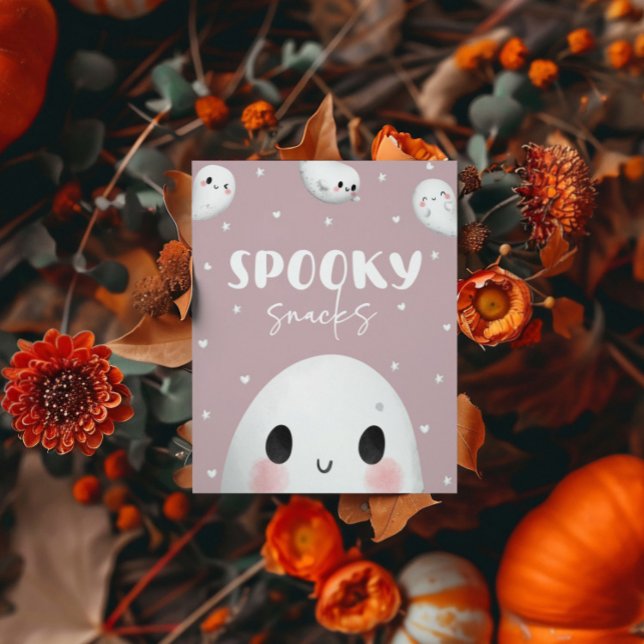 Cute Spooky One Halloween Snacks Sign (Creator Uploaded)