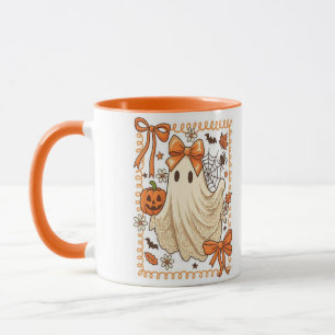 Cute Spooky orange Halloween Coffee Cup