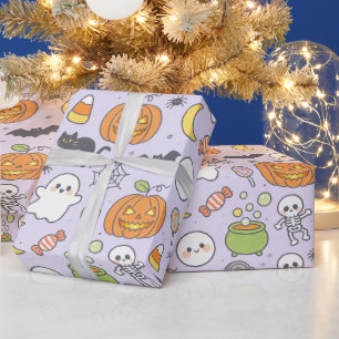 Cute Spooky Party Gift Wrap,Fun Halloween Wrapping Paper