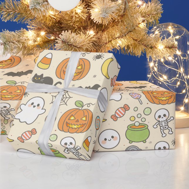 Cute Spooky Party Gift Wrap,Fun Halloween Wrapping Paper (Holidays)