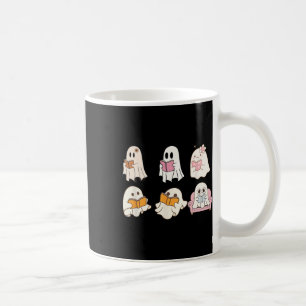 Cute Spooky Reading Book Halloween Fall Ghost Autu Coffee Mug
