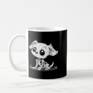 Cute Spooky Skeleton Dog - Halloween Puppy Coffee Mug